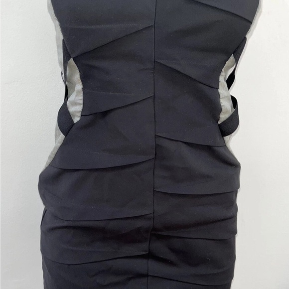 Nicole Miller strapless black mini cocktail party dress size 10 - Picture 1 of 4